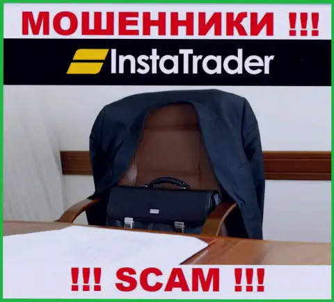 В компании InstaTrader Net скрывают лица своих руководящих лиц - на официальном сайте инфы нет