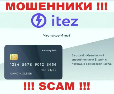 Сотрудничая с Itez Com, область деятельности которых Криптовалютный кошелек, рискуете остаться без вложенных денежных средств