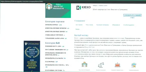 Публикация про Форекс организацию Kiexo Com размещена на сайте директори финансмагнатес Ком