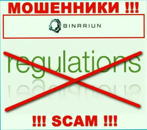 У организации Бинариун Нет нет регулятора, значит они коварные интернет-мошенники ! Осторожно !!!