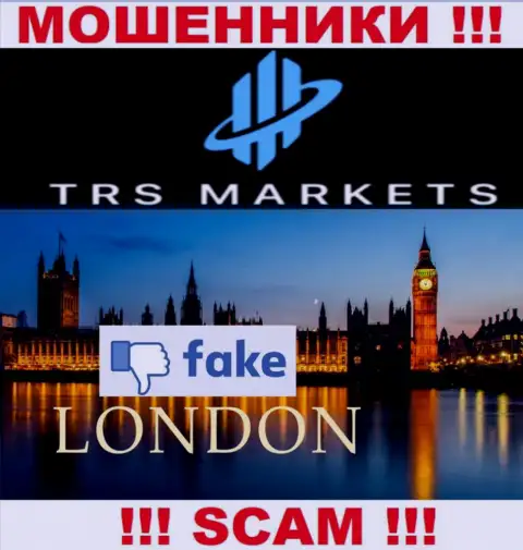 Не доверяйте ворюгам из TRS Markets - они предоставляют липовую информацию о юрисдикции