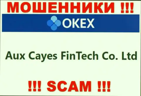 Aux Cayes FinTech Co. Ltd - это компания, которая руководит internet-мошенниками ОКекс