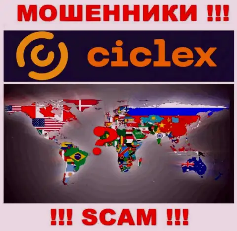 Юрисдикция Ciclex не представлена на сайте организации - это аферисты !!! Будьте весьма внимательны !!!