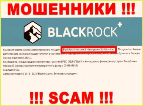 Владельцами Black Rock Plus является контора - БлэкРок Инвестмент Менеджмент (УК) Лтд