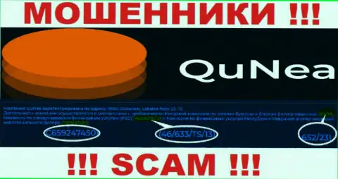 Мошенники QuNea не скрыли лицензию на осуществление деятельности, показав ее на информационном ресурсе, однако будьте крайне осторожны !!!