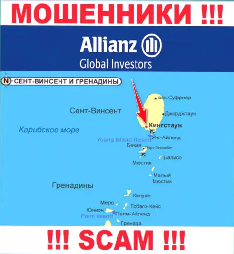 Allianz Global Investors безнаказанно грабят, потому что находятся на территории - Kingstown, St. Vincent and the Grenadines