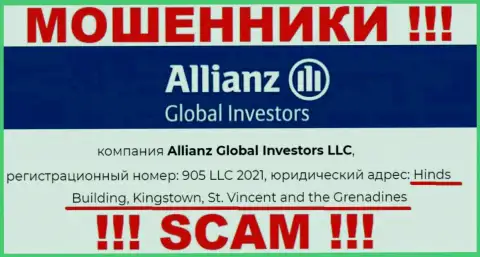 Оффшорное расположение Allianz Global Investors по адресу Hinds Building, Kingstown, St. Vincent and the Grenadines позволяет им свободно сливать