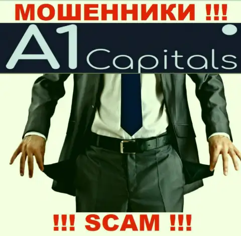 Не ведитесь на возможность заработать с мошенниками A1 Capitals - это капкан для доверчивых людей