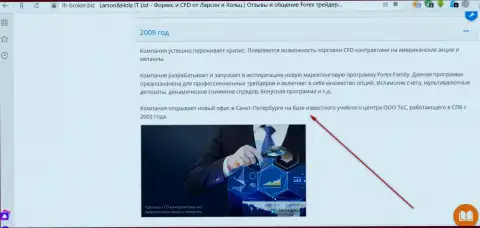 На официальном сайте FOREX дилинговой конторы Ларсон Хольц сказано, что контора Трейдинговая компания Санкт-Петербурга (ТКС) является ее региональным представительством