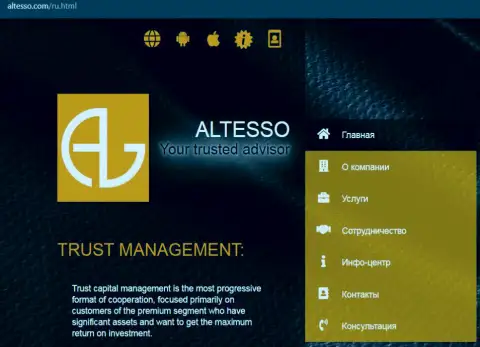 Официальный веб-портал организации Алтессо